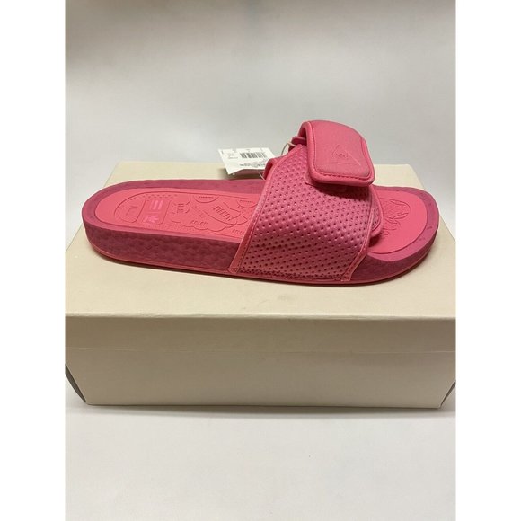Adidas x Pharrell Williams Boost Slides Semi Solar Pink FV7289 Men's